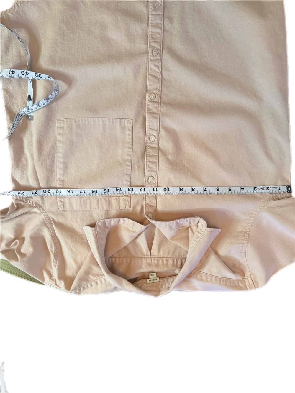 Aerie Soft Blush Oversized Button Front Shirt Cottagecore Prairie Style Medium - Picture 3 of 9